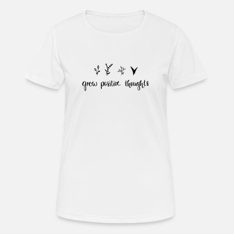 grow positiv thoughts - Nature - Women's Breathable T-Shirt - white