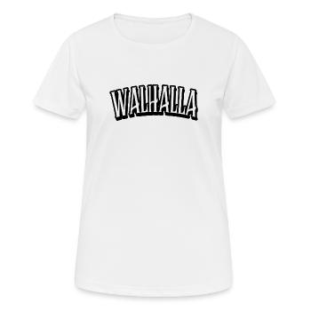 walhalla viking wikinger shirt - Frauen T-Shirt atmungsaktiv - Weiß - Vorne - AI Model Female 172 dark (172cm)