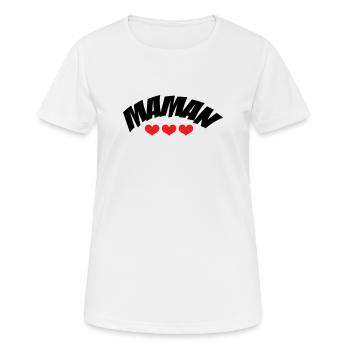 Mom / Mother's Day - Women's Breathable T-Shirt - white - Front - AI Model Female 172 dark (172cm)