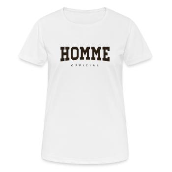 HOMME - T-shirt respirant Femme - blanc - Devant - AI Model Female 172 dark (172cm)