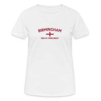 Emblème du patrimoine de Birmingham - T-shirt respirant Femme - blanc - Devant - AI Model Female 172 dark (172cm)