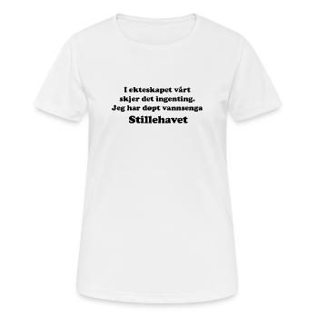 In unserer Ehe - Frauen T-Shirt atmungsaktiv - Weiß - Vorne - AI Model Female 172 dark (172cm)