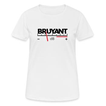 Laut - Frauen T-Shirt atmungsaktiv - Weiß - Vorne - AI Model Female 172 dark (172cm)