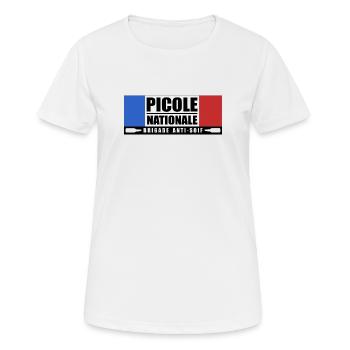 Picole nationale - T-shirt respirant Femme - blanc - Devant - AI Model Female 172 dark (172cm)