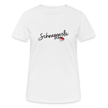 Schneggerla - T-shirt respirant Femme - blanc - Devant - AI Model Female 172 dark (172cm)