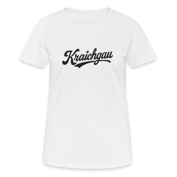 Kraichgau Region Schriftzug - Frauen T-Shirt atmungsaktiv - Weiß - Vorne - AI Model Female 172 dark (172cm)