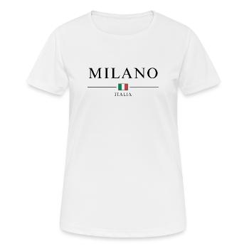 Milano italia - Women's Breathable T-Shirt - white - Front - AI Model Female 172 dark (172cm)
