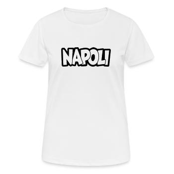 Lettrage de Naples - T-shirt respirant Femme - blanc - Devant - AI Model Female 172 dark (172cm)