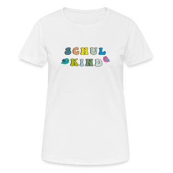 Écolier - T-shirt respirant Femme - blanc - Devant - AI Model Female 172 dark (172cm)
