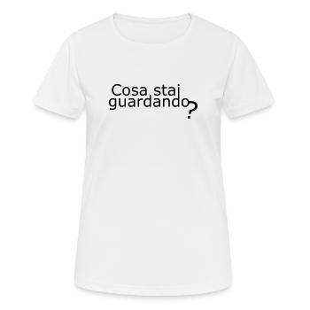 Looking - Women's Breathable T-Shirt - white - Front - AI Model Female 172 dark (172cm)