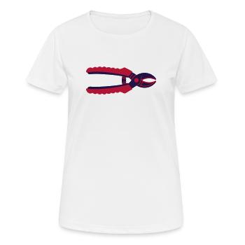 Pruning Shears Tool Garden Icon - Women's Breathable T-Shirt - white - Front - AI Model Female 172 dark (172cm)