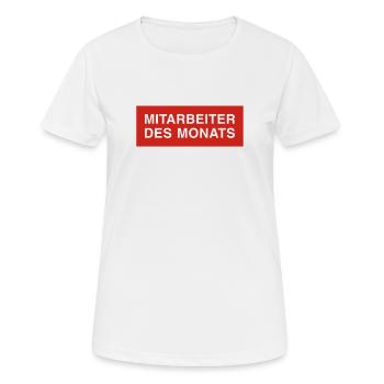 mitarbeiter des monats - Frauen T-Shirt atmungsaktiv - Weiß - Vorne - AI Model Female 172 dark (172cm)
