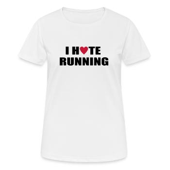 courir - T-shirt respirant Femme - blanc - Devant - AI Model Female 172 dark (172cm)