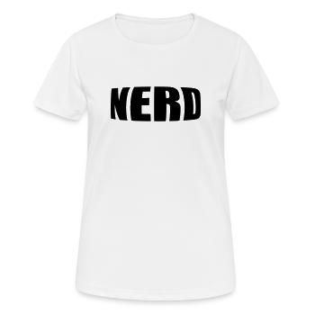 Nerd - T-shirt respirant Femme - blanc - Devant - AI Model Female 172 dark (172cm)