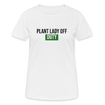Plante En Dehors du Service - Don des Plantes - T-shirt respirant Femme - blanc - Devant - AI Model Female 172 dark (172cm)
