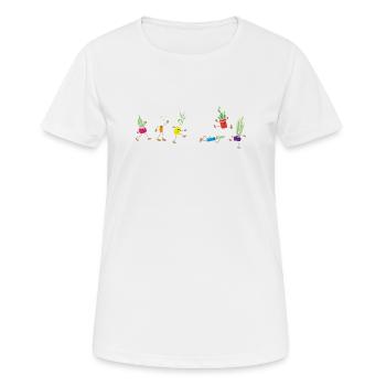 Botaniker - Frauen T-Shirt atmungsaktiv - Weiß - Vorne - AI Model Female 172 dark (172cm)