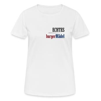 Echtes Schaumburger Mädel Niedersachsen - Frauen T-Shirt atmungsaktiv - Weiß - Vorne - AI Model Female 172 dark (172cm)
