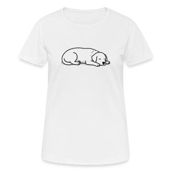 Sleeping Cats Silhouette - Women's Breathable T-Shirt - white - Front - AI Model Female 172 dark (172cm)