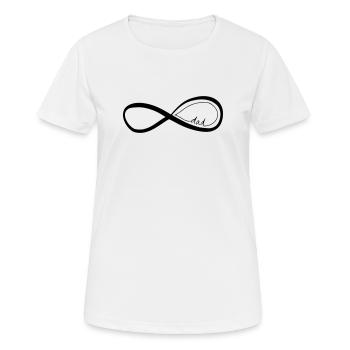 dad - Frauen T-Shirt atmungsaktiv - Weiß - Vorne - AI Model Female 172 dark (172cm)