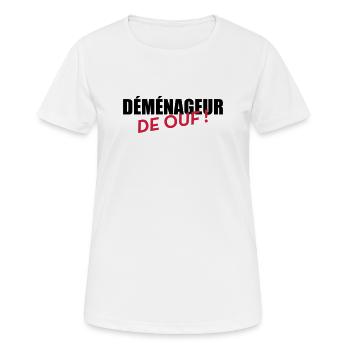 Mover Frachtführer Déménageur Déménagement - Women's Breathable T-Shirt - white - Front - AI Model Female 172 dark (172cm)