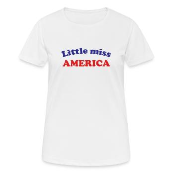 Miss America - Women's Breathable T-Shirt - white - Front - AI Model Female 172 dark (172cm)