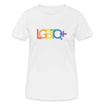 Pride Month - LGBTQ+ - Women's Breathable T-Shirt - white - Front - AI Model Female 172 dark (172cm)