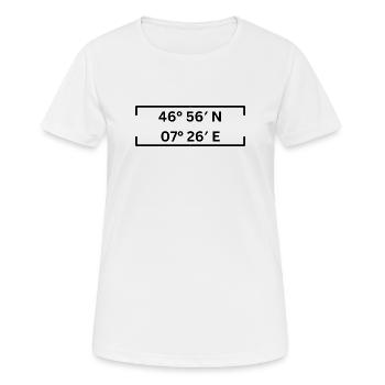 Coordinates Bern Minimalist - Women's Breathable T-Shirt - white - Front - AI Model Female 172 dark (172cm)
