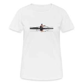 Solo Rowing - Women's Breathable T-Shirt - white - Front - AI Model Female 172 dark (172cm)