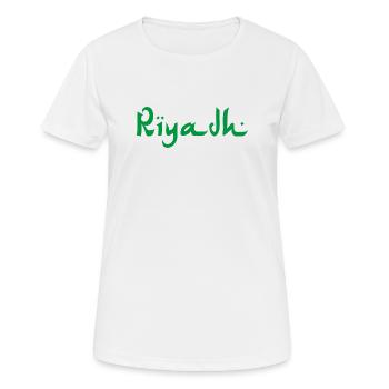 Riyadh - Frauen T-Shirt atmungsaktiv - Weiß - Vorne - AI Model Female 172 dark (172cm)