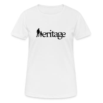 ERBE! (Familie, Vater, Mutter, Kinder) - Frauen T-Shirt atmungsaktiv - Weiß - Vorne - AI Model Female 172 dark (172cm)