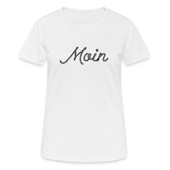 MOIN – Maritime rope design for coastal children - Women's Breathable T-Shirt - white - Front - AI Model Female 172 dark (172cm)