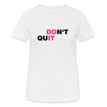 DO_IT - T-shirt respirant Femme - blanc - Devant - AI Model Female 172 dark (172cm)