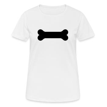 Dog bone - Women's Breathable T-Shirt - white - Front - AI Model Female 172 dark (172cm)