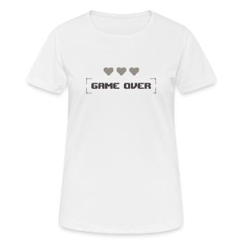 Game Over - Game Over - Women's Breathable T-Shirt - white - Front - AI Model Female 172 dark (172cm)