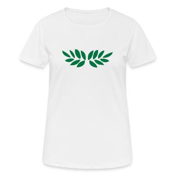 Lorbeerkranz - Frauen T-Shirt atmungsaktiv - Weiß - Vorne - AI Model Female 172 dark (172cm)