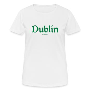 DUBLIN Irlande Irlande - T-shirt respirant Femme - blanc - Devant - AI Model Female 172 dark (172cm)