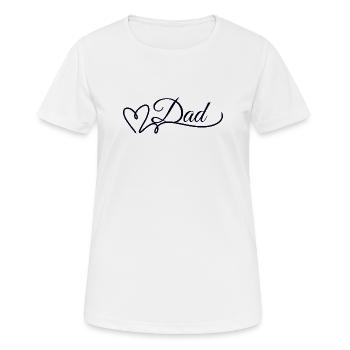 Dad - T-shirt respirant Femme - blanc - Devant - AI Model Female 172 dark (172cm)