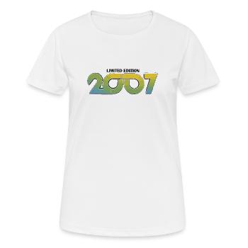 2007 Édition Limitée Camo Dégradé - T-shirt respirant Femme - blanc - Devant - AI Model Female 172 dark (172cm)
