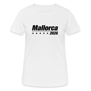 Mallorca 2026 Mallorca Holiday - Women's Breathable T-Shirt - white - Front - AI Model Female 172 dark (172cm)