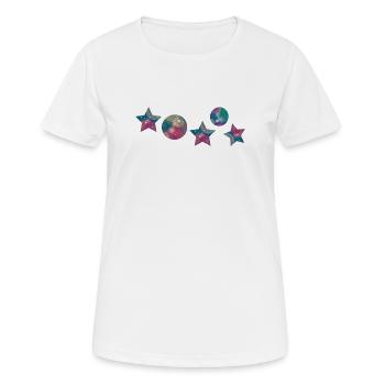 Noël des étoiles - T-shirt respirant Femme - blanc - Devant - AI Model Female 172 dark (172cm)