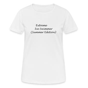 Extreme Swimmer (édition d’été) - T-shirt respirant Femme - blanc - Devant - AI Model Female 172 dark (172cm)
