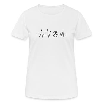 Volleyballer - Frauen T-Shirt atmungsaktiv - Weiß - Vorne - AI Model Female 172 dark (172cm)