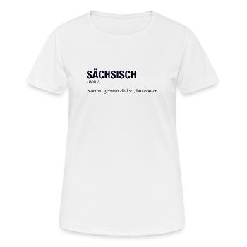 SAXON Saxe - T-shirt respirant Femme - blanc - Devant - AI Model Female 172 dark (172cm)