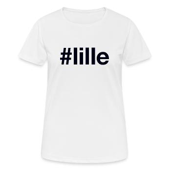 LILLE Hashtag - T-shirt respirant Femme - blanc - Devant - AI Model Female 172 dark (172cm)