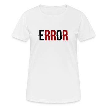 Error Glitch-Design Error Message - Women's Breathable T-Shirt - white - Front - AI Model Female 172 dark (172cm)