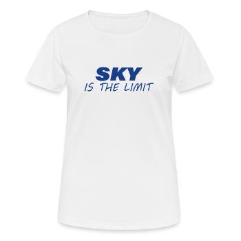 Il n’y a pas de limite - T-shirt respirant Femme - blanc - Devant - AI Model Female 172 dark (172cm)