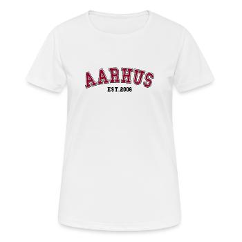 Aarhus Fondé en 2006 - T-shirt respirant Femme - blanc - Devant - AI Model Female 172 dark (172cm)