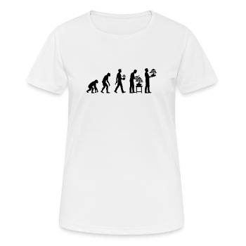 Japanese Bonsai Tree Plant Evolution Bonsai - Women's Breathable T-Shirt - white - Front - AI Model Female 172 dark (172cm)