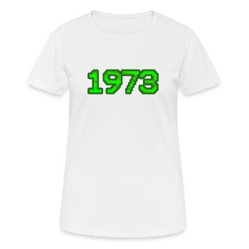 1973 - T-shirt respirant Femme - blanc - Devant - AI Model Female 172 dark (172cm)