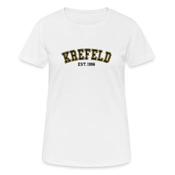 Krefeld Est. 1996 - Women's Breathable T-Shirt - white - Front - AI Model Female 172 dark (172cm)